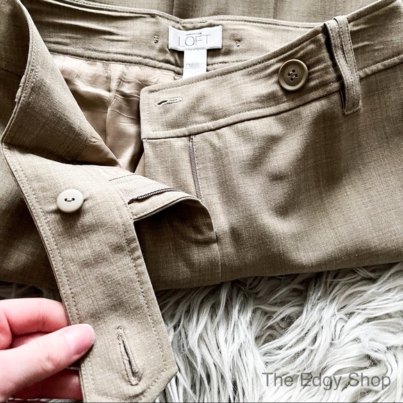 LOFT | Julie Crop Gaucho Trouser Dress Pants - Picture 5 of 7